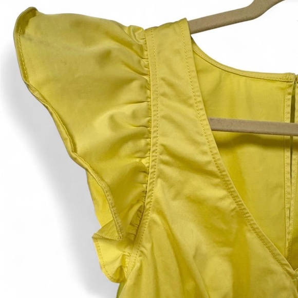 Women's Cinq À Sept Camille Flutter Sleeve Top Large Babydoll Flirty Date Chic - Picture 4 of 8